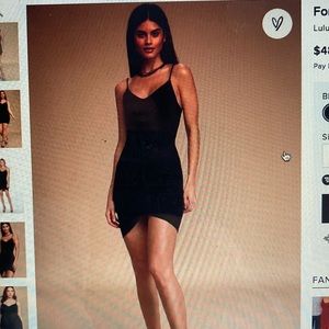 Lulu’s Forever Your Girl Black Bodycon dress new with tags. Small.